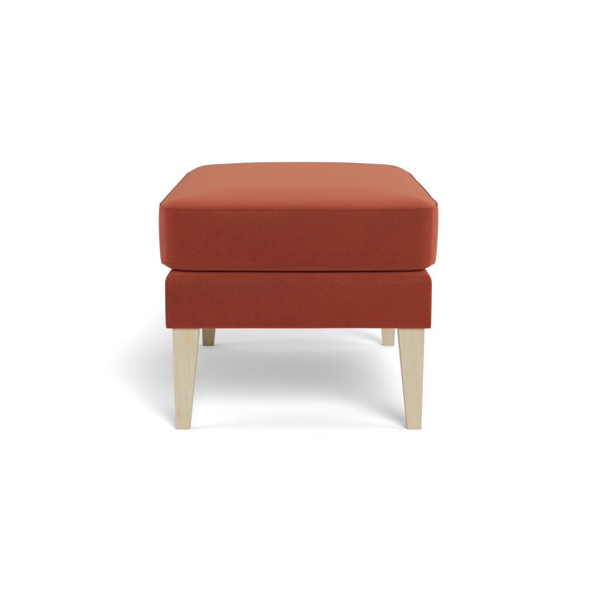 Heal's Richmond Ottoman Smart Luxe Velvet Tawny Natural Feet – image 3