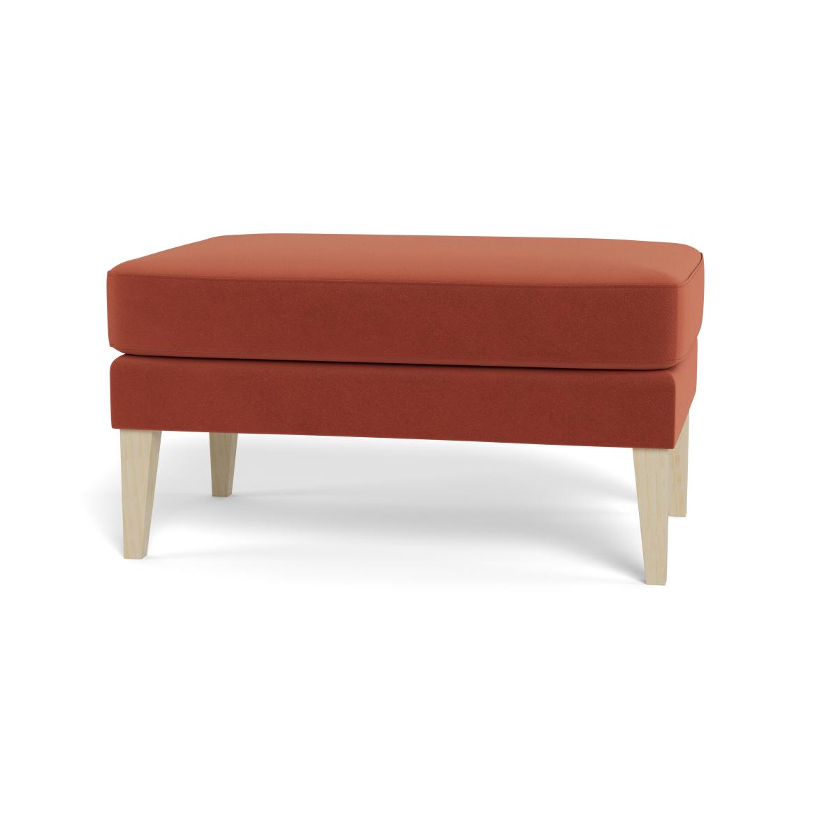 Heal's Richmond Ottoman Smart Luxe Velvet Tawny Natural Feet – image 5