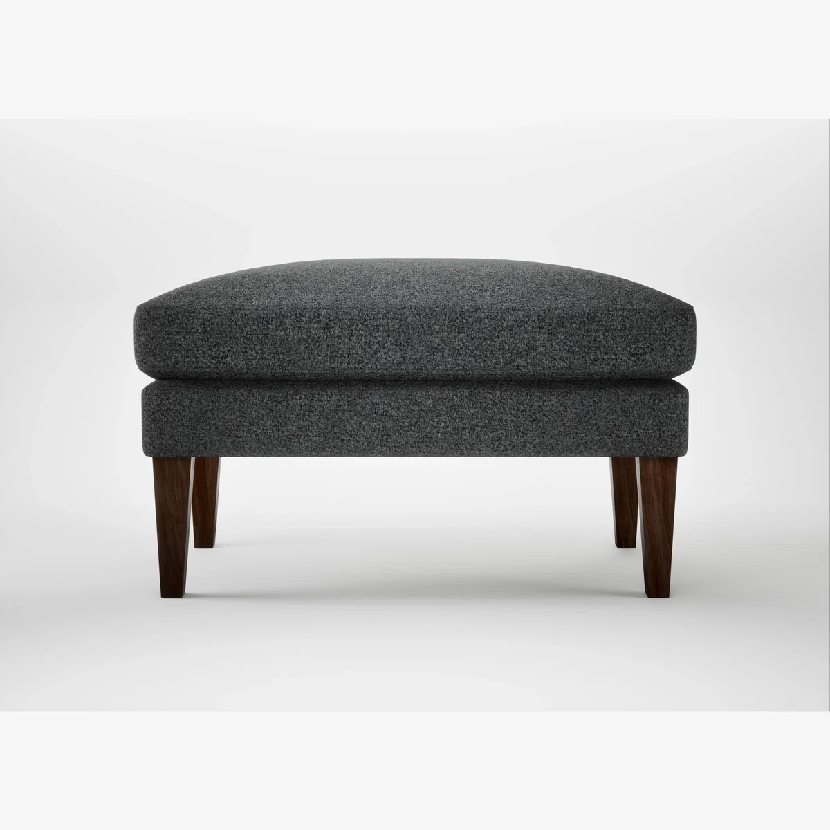Heal's Wallis Ottoman Boucle Tweed Citrine Stained Oak Feet – image 1