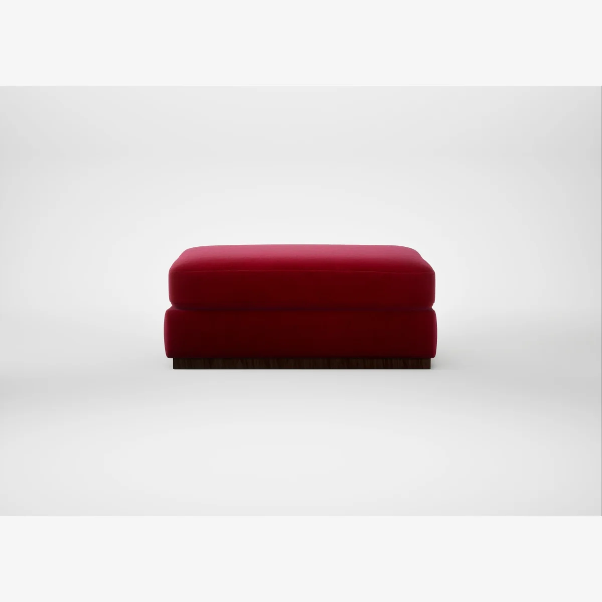 Heal's Trento Ottoman Smart Luxe Velvet Mulberry – image 1