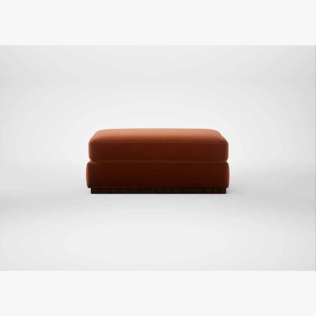 Heal's Trento Ottoman Cotton Velvet Russet – image 1