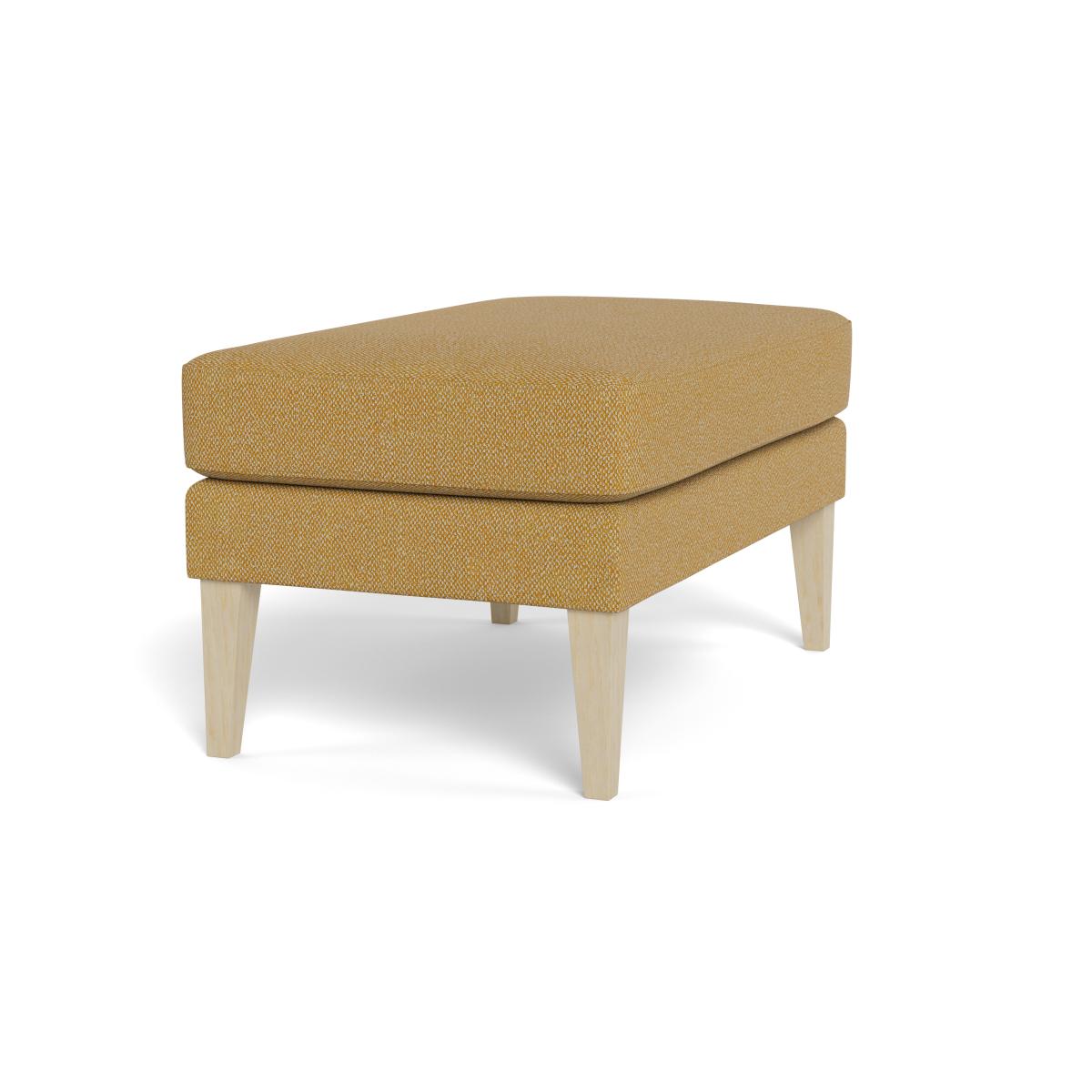 Heal's Richmond Ottoman Boucle Tweed Citrine Natural Beech Feet – image 2