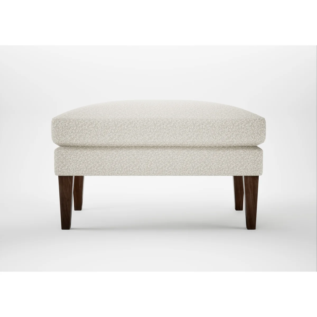 Heal's Wallis Ottoman Boucle Velvet Space Black Painted Feet – image 2