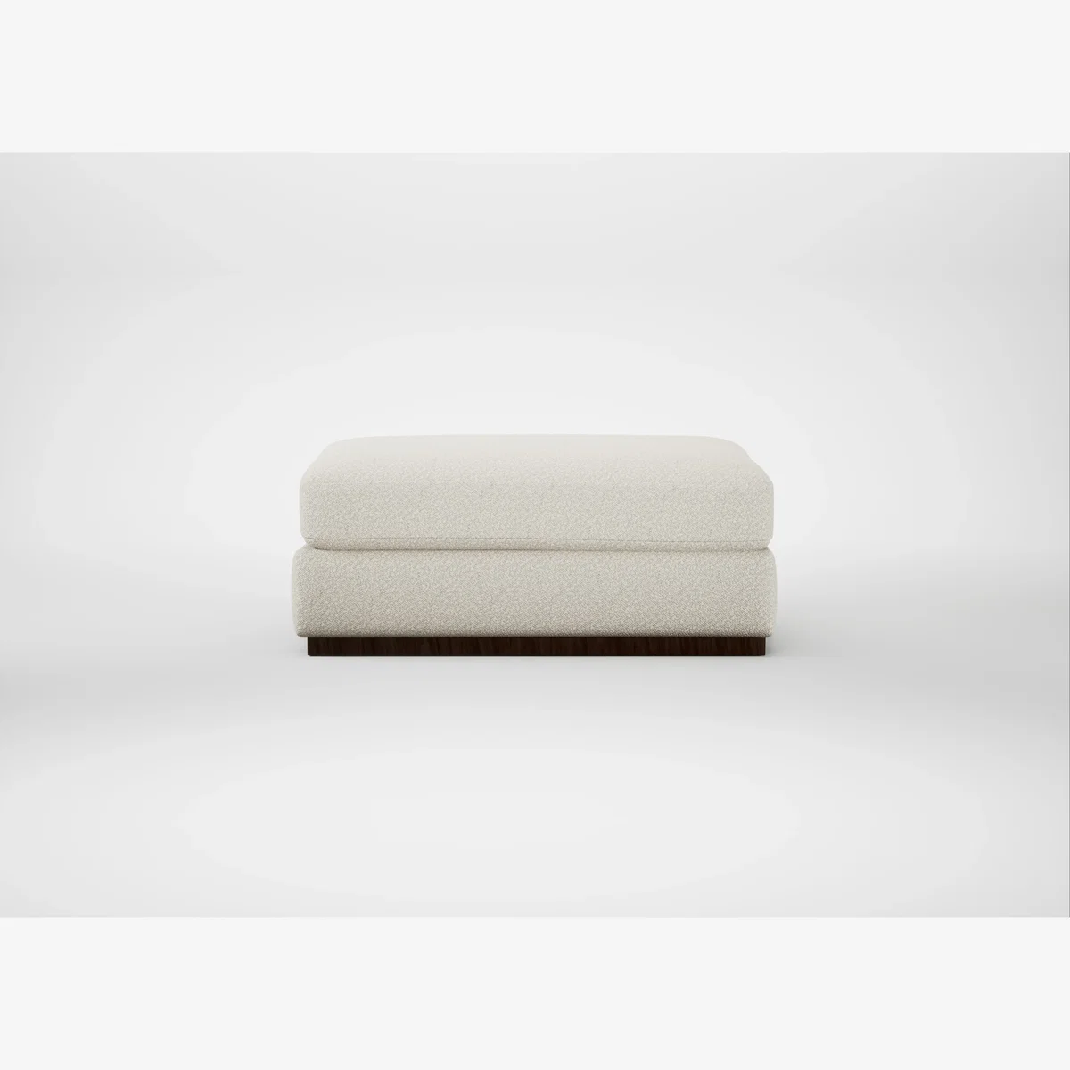 Heal's Trento Ottoman Chunky Boucle Ecru – image 1