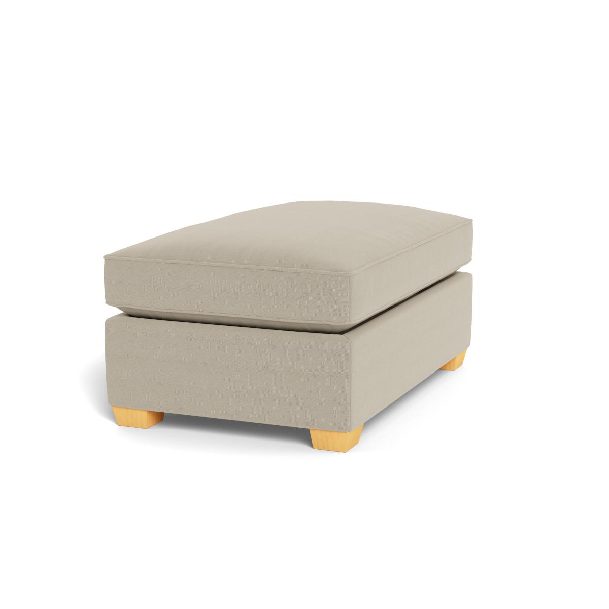 Heal's Torino Footstool Texture Soot Natural Ash Feet - Heal's UK Furniture – image 2