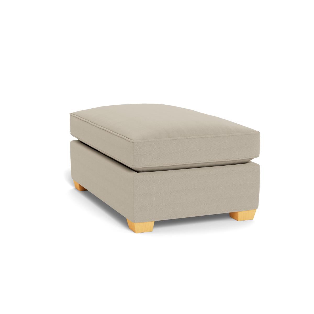 Heal's Torino Footstool Texture Soot Black Feet - Heal's UK Furniture – image 4
