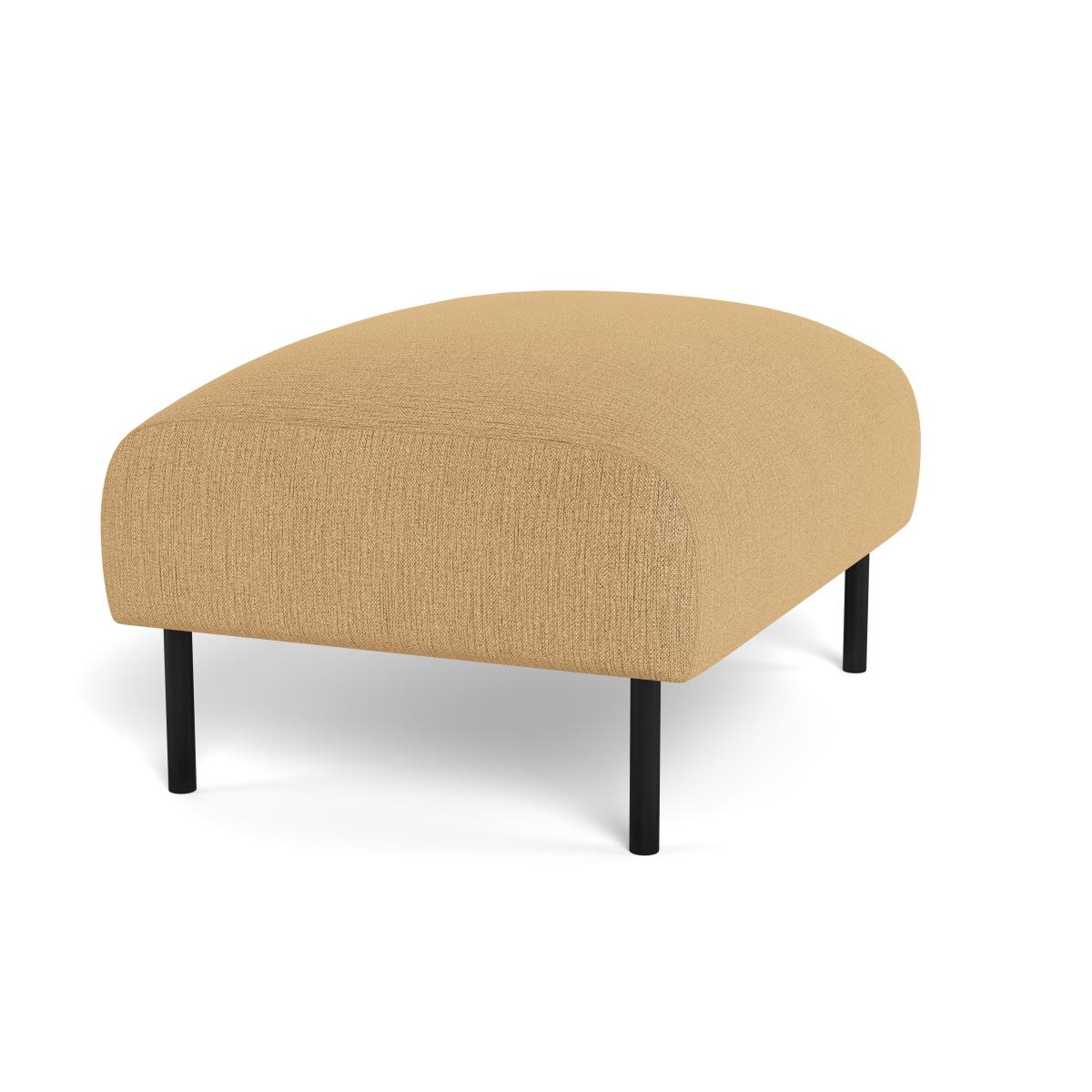 Heal's Alto Ottoman Smart Linen Mix Sand Black Feet – image 2
