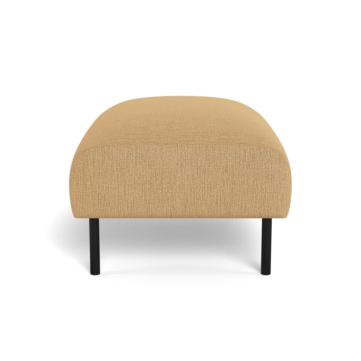 Heal's Alto Ottoman Smart Linen Mix Sand Black Feet – image 3