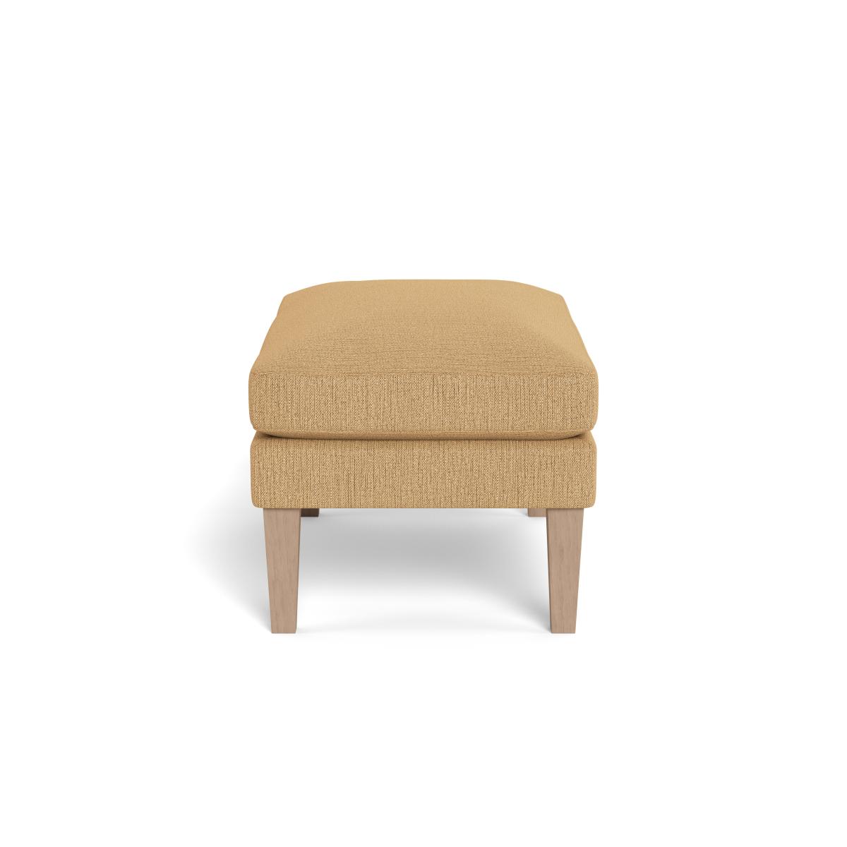 Heal's Wallis Ottoman Smart Linen Mix Sand Natural Ash Feet – image 3
