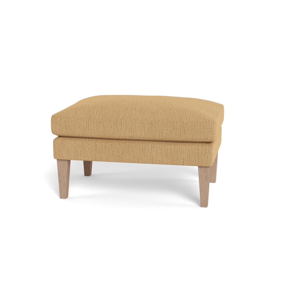 Heal's Wallis Ottoman Smart Linen Mix Sand Natural Ash Feet – image 5