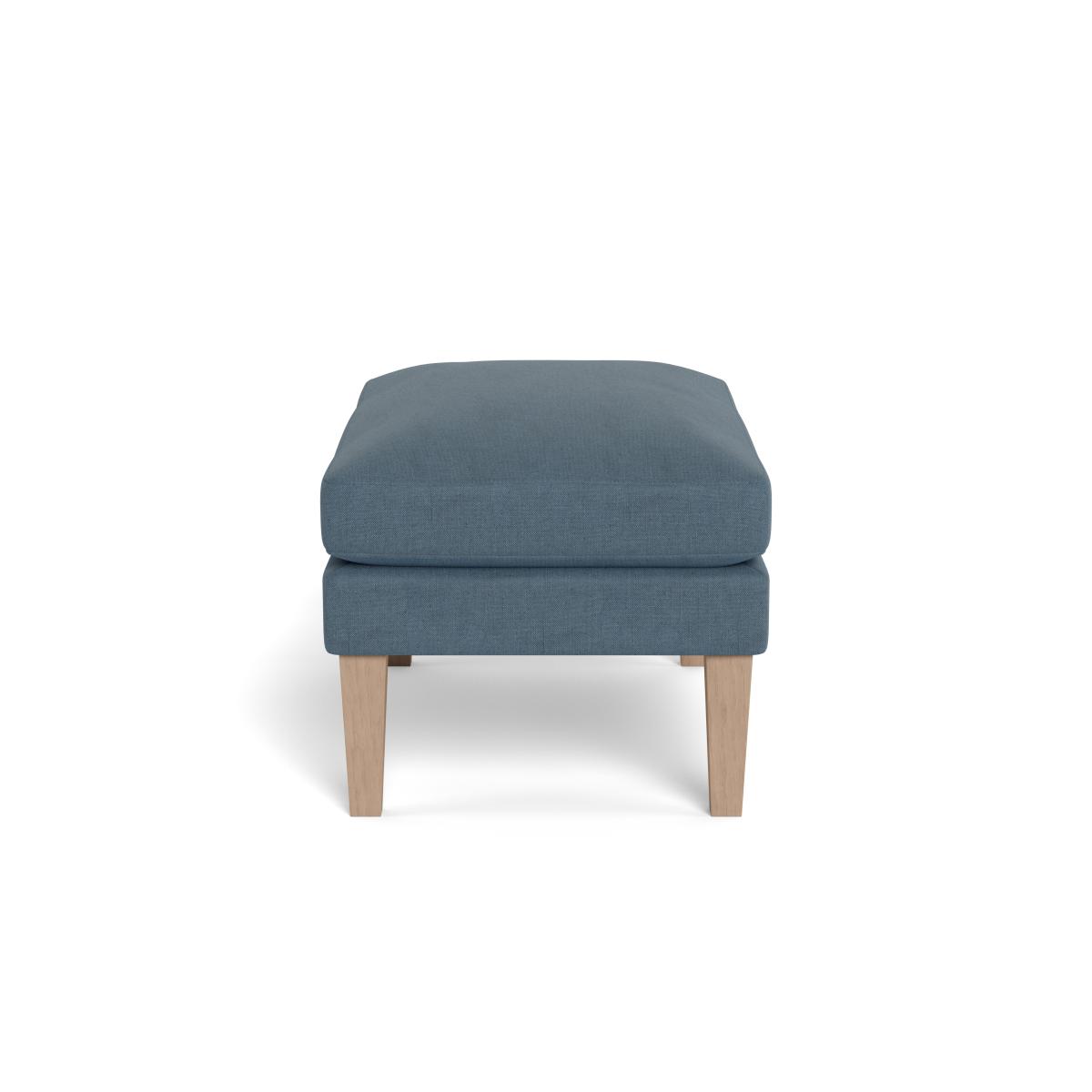 Heal's Wallis Ottoman Capelo Linen Mineral Natural Oak Feet - Heal's UK Furniture – image 3