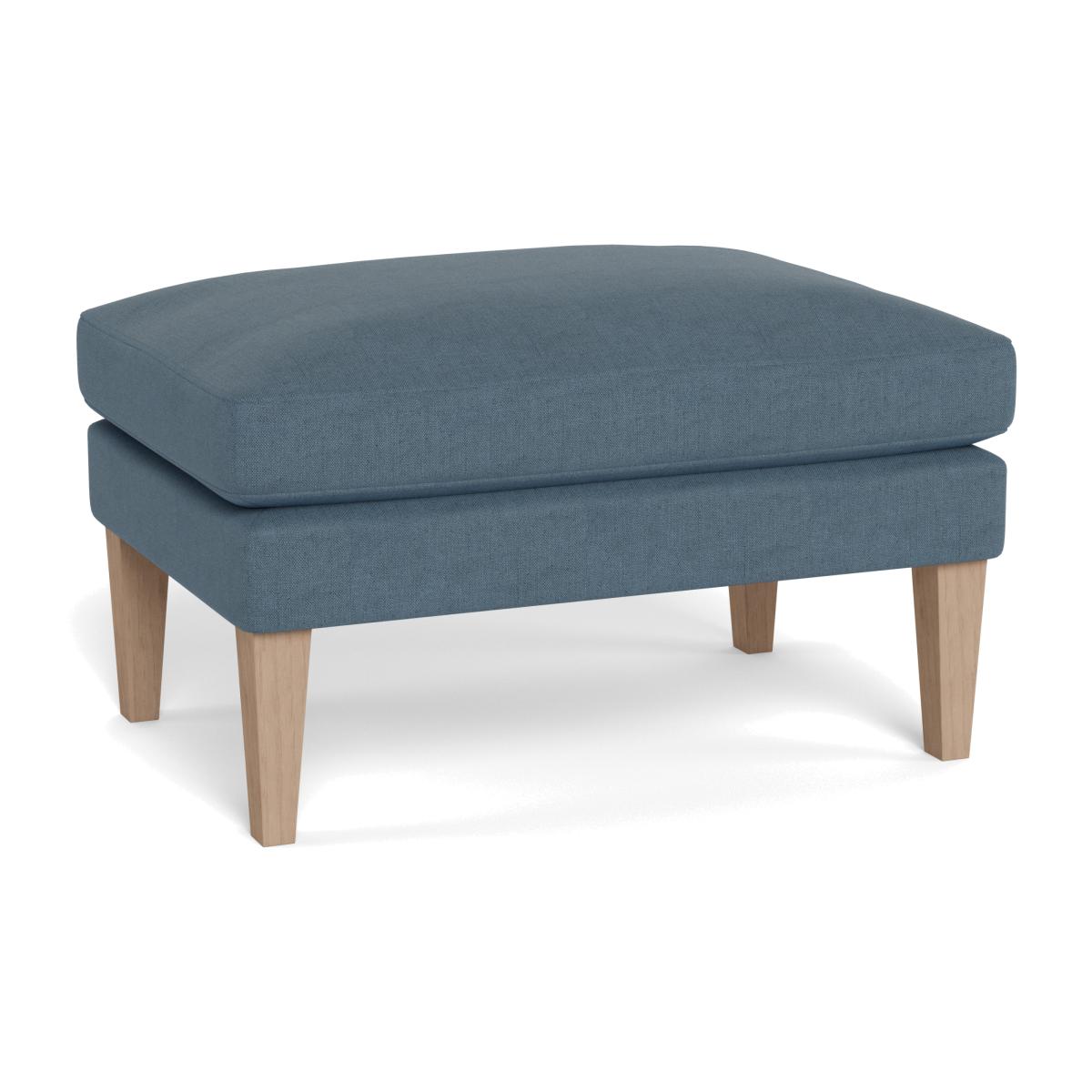 Heal's Wallis Ottoman Capelo Linen Mineral Natural Oak Feet - Heal's UK Furniture – image 1