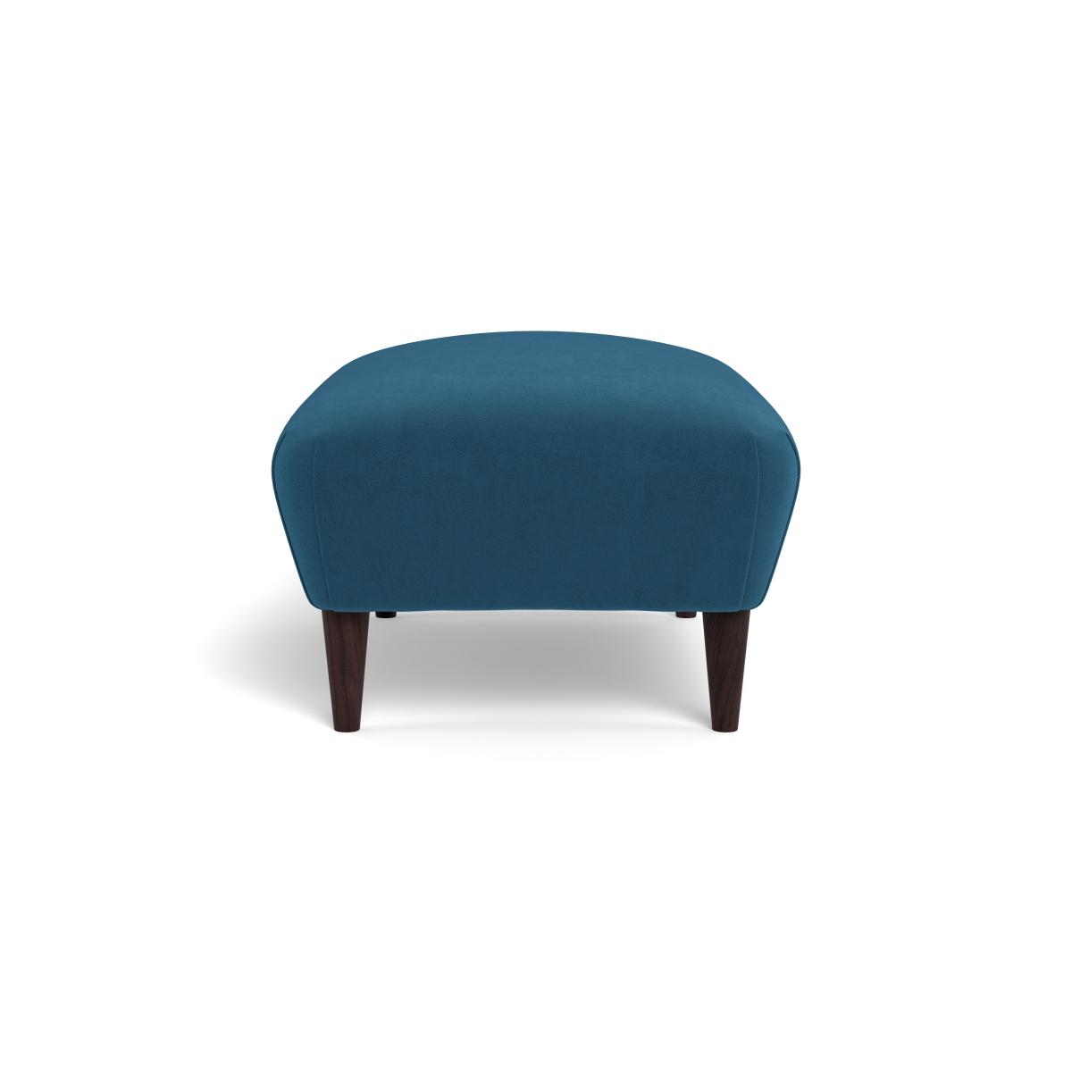 Heal's Somerset Footstool Boucle Velvet Rocky Natural Beech Feet – image 3
