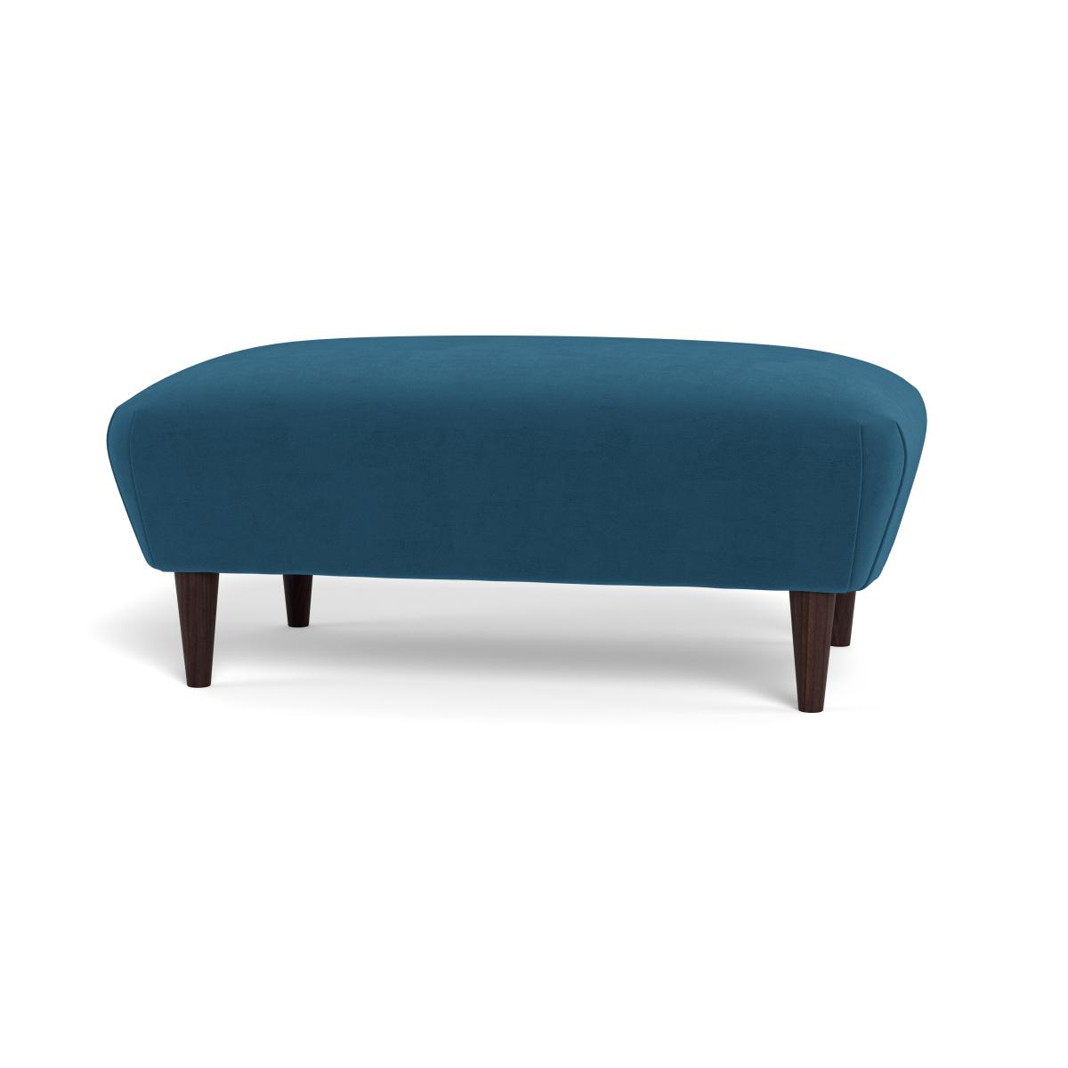 Heal's Somerset Footstool Boucle Velvet Rocky Natural Beech Feet – image 5