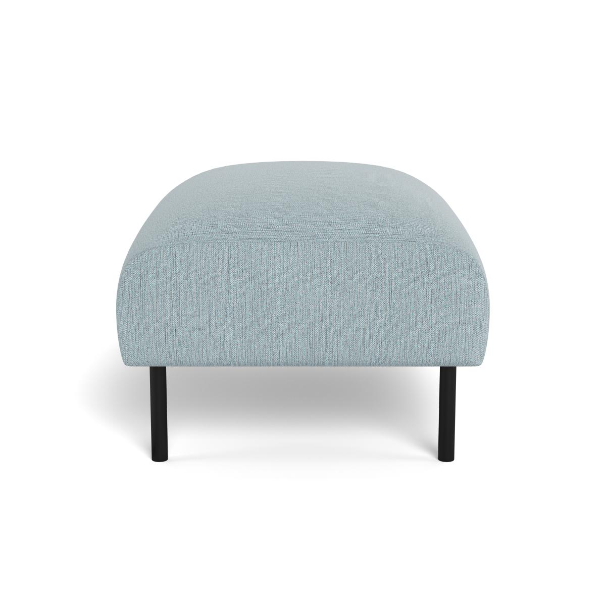 Heal's Alto Ottoman Smart Linen Mix Duck Egg Black Feet – image 3