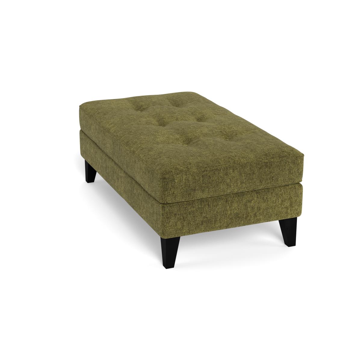 Heal's Mistral Footstool Boucle Velvet Wilder Black Beech Feet – image 4