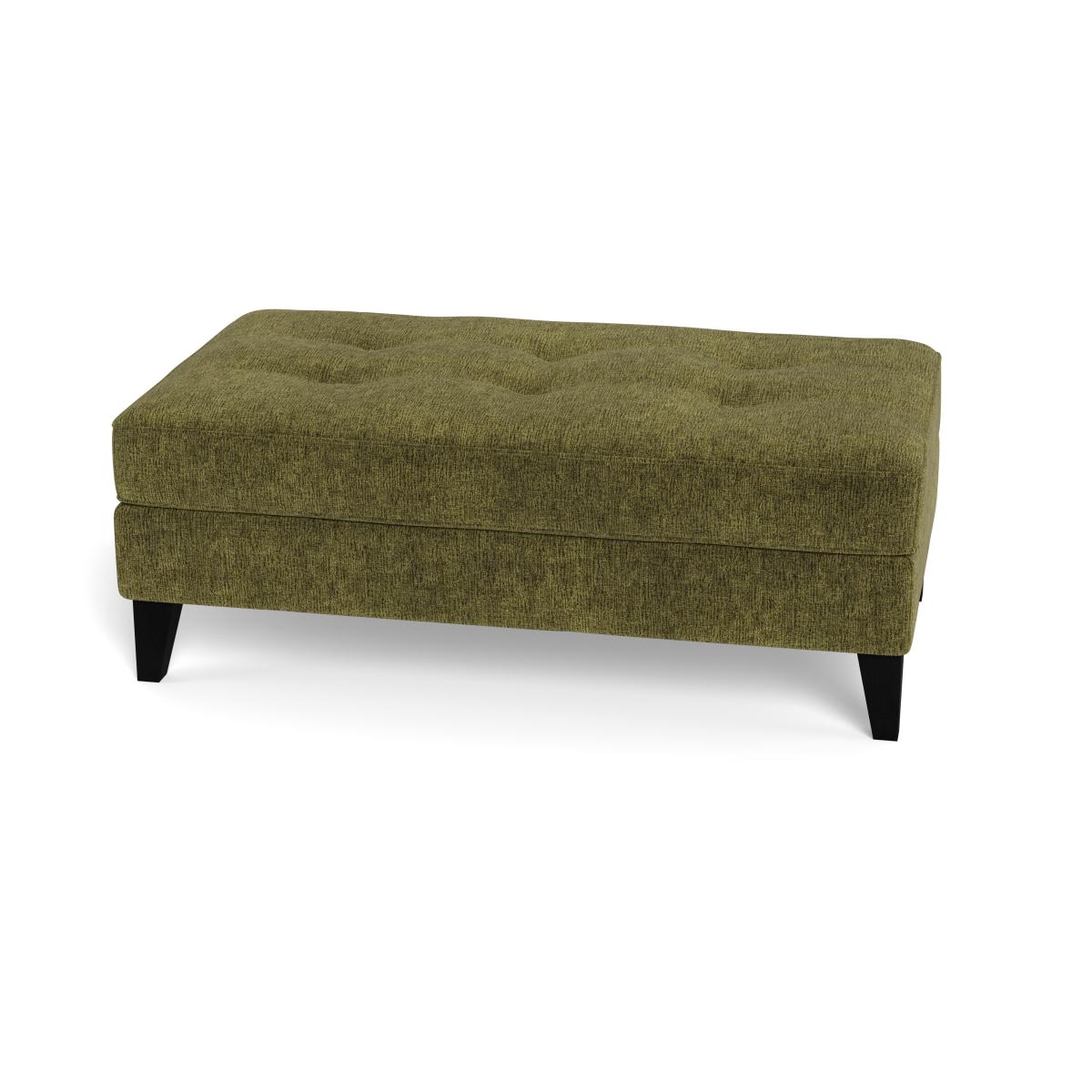 Heal's Mistral Footstool Boucle Velvet Wilder Black Beech Feet – image 5