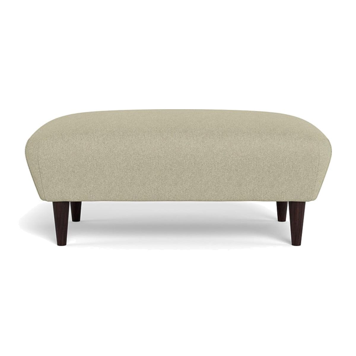 Heal's Somerset Footstool Cotton Grain Dark Stain
