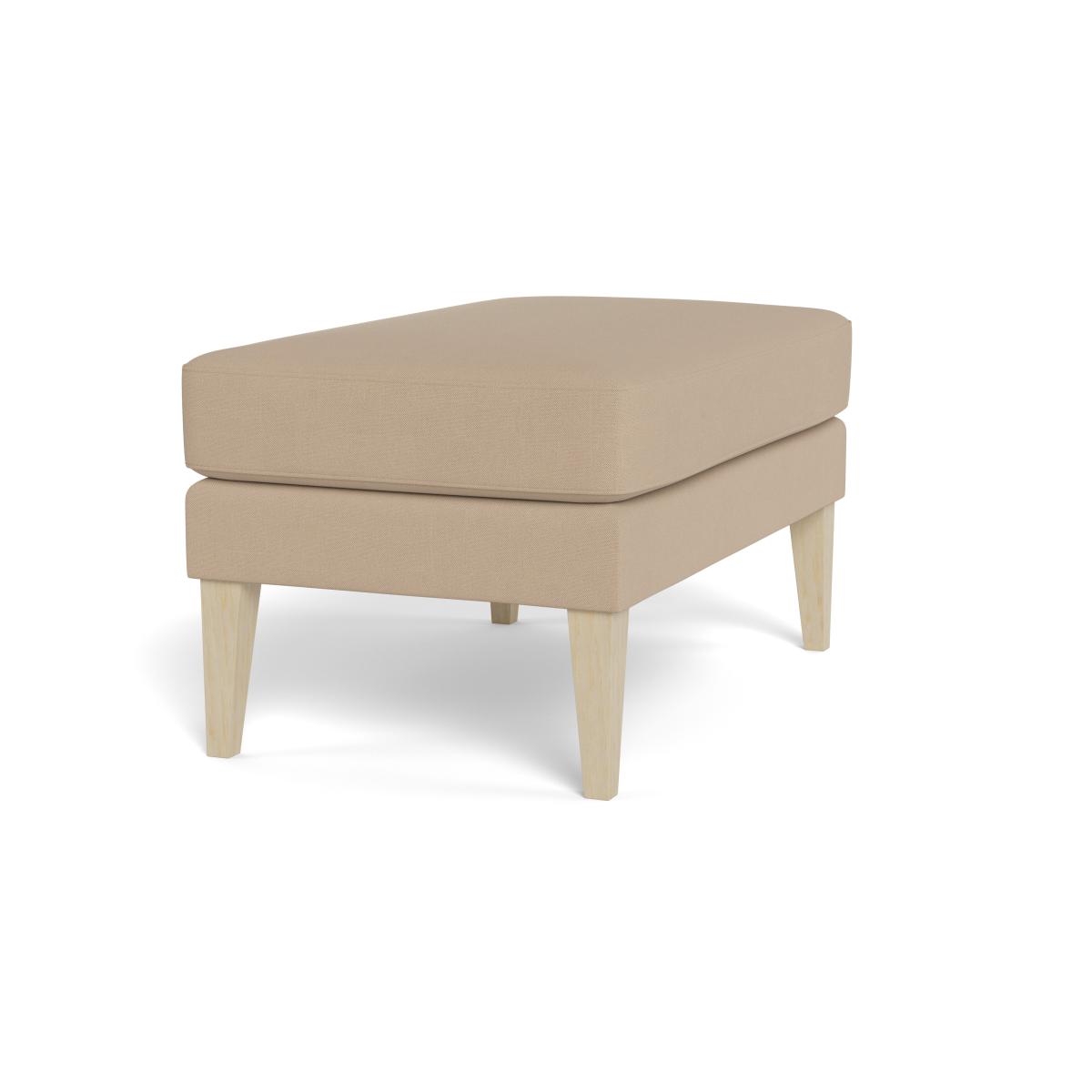 Heal's Richmond Ottoman Capelo Linen-Cotton Bamboo Black Beech Feet – image 2