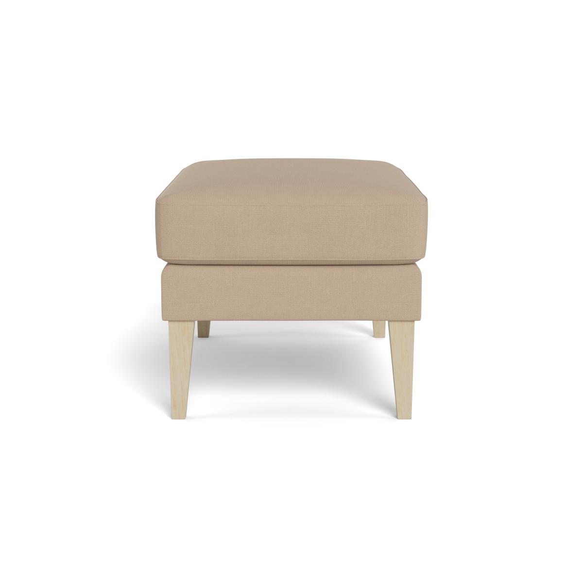 Heal's Richmond Ottoman Capelo Linen-Cotton Bamboo Black Beech Feet – image 3