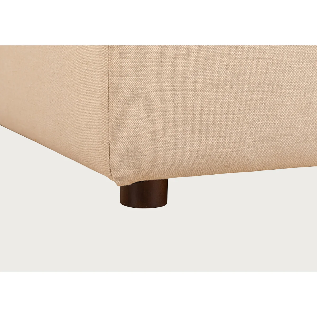Heal's Astrid Ottoman Smart Cotton Linen Sahara Natural Beech Feet – image 6