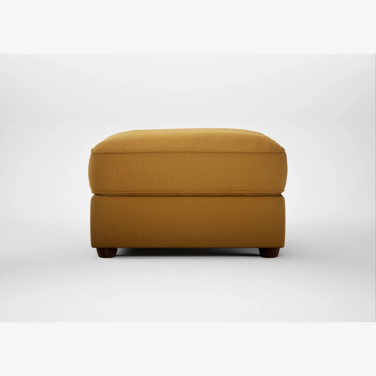 Heal's Tailor Rectangular Footstool Loop Twill Fossil Black Feet – image 1