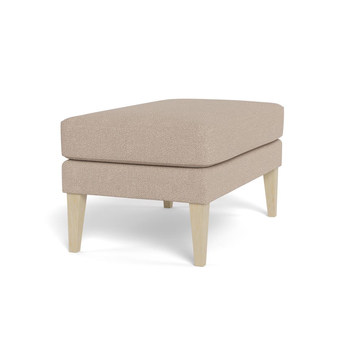 Heal's Richmond Ottoman Boucle Tweed Pearl Black Beech Feet – image 2