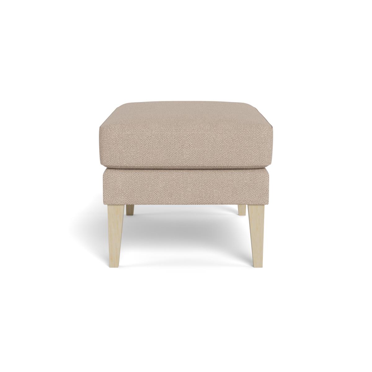 Heal's Richmond Ottoman Boucle Tweed Pearl Black Beech Feet – image 3