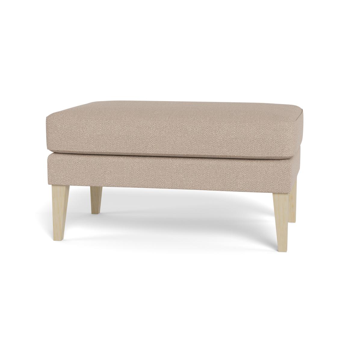 Heal's Richmond Ottoman Boucle Tweed Pearl Black Beech Feet – image 5
