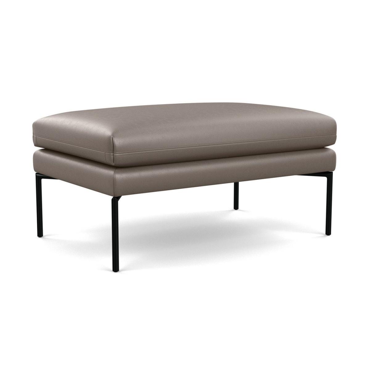 Heal's Matera Large Ottoman Stonewash Light Brown 274 Stainless Steel Foot – image 2