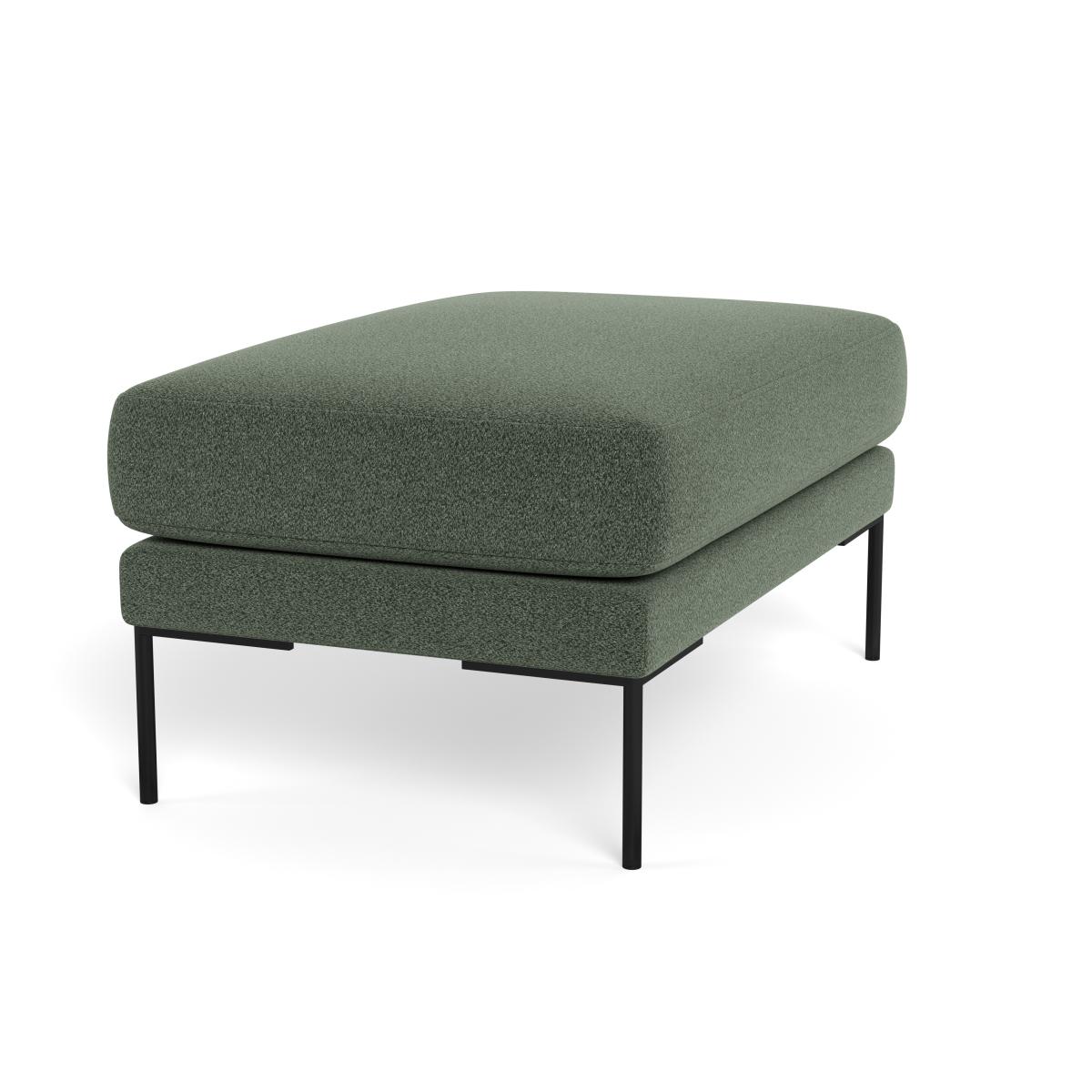 Heal's Torrington Ottoman Brushed Cotton Cobalt Black Feet – image 2