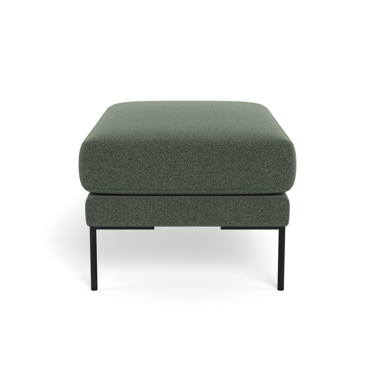 Heal's Torrington Ottoman Brushed Cotton Cobalt Black Feet – image 3