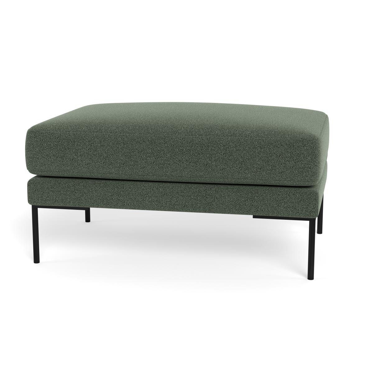 Heal's Torrington Ottoman Brushed Cotton Cobalt Black Feet – image 5