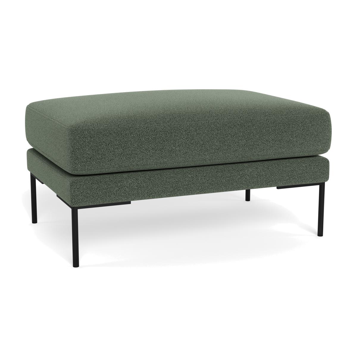 Heal's Torrington Ottoman Brushed Cotton Cobalt Black Feet – image 1