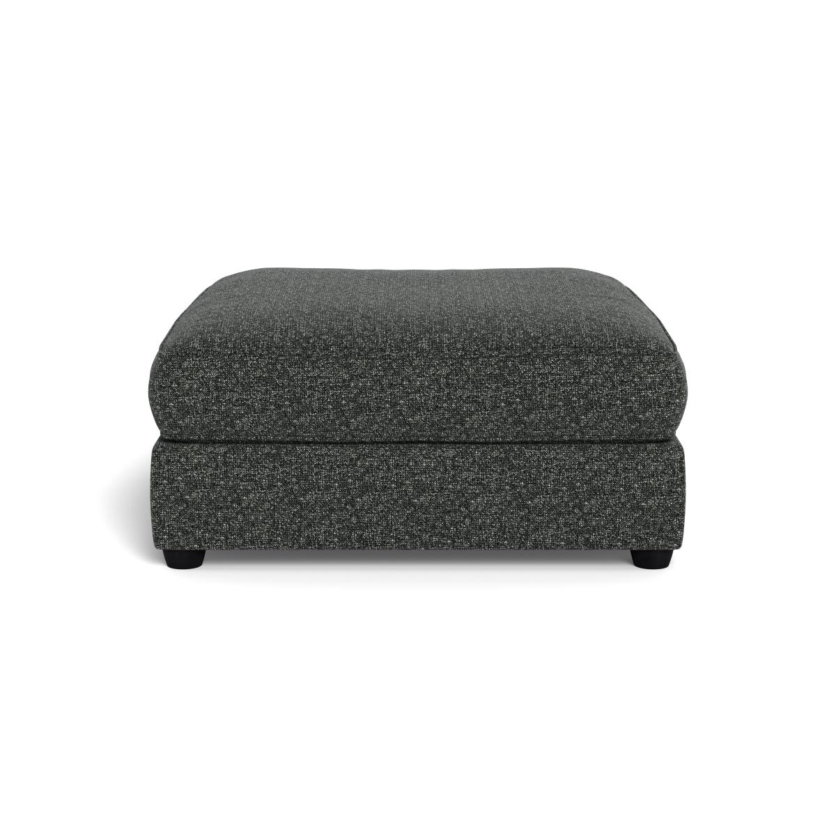 Heal's Tailor Footstool Brushed Cotton Cobalt Natural Ash Feet - Heal's UK Furniture – image 3