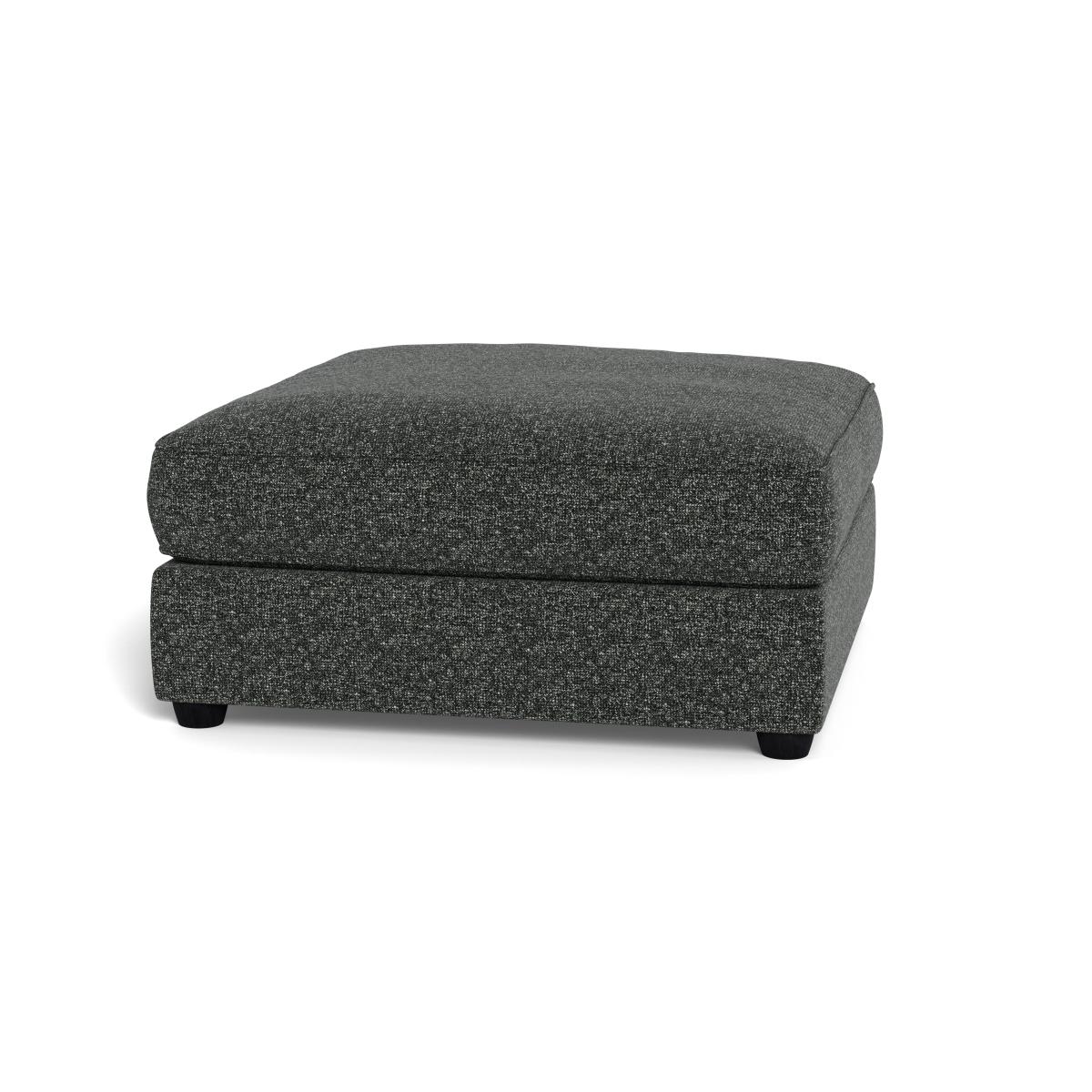 Heal's Tailor Footstool Brushed Cotton Cobalt Natural Ash Feet - Heal's UK Furniture – image 5