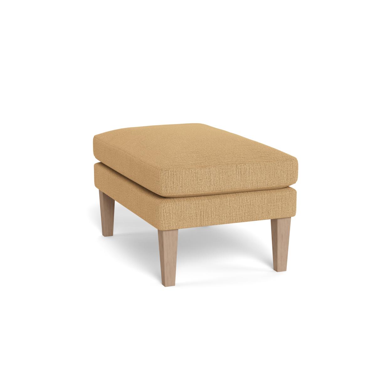 Heal's Wallis Ottoman Smart Linen Mix Sand Tinted Ash Feet – image 4