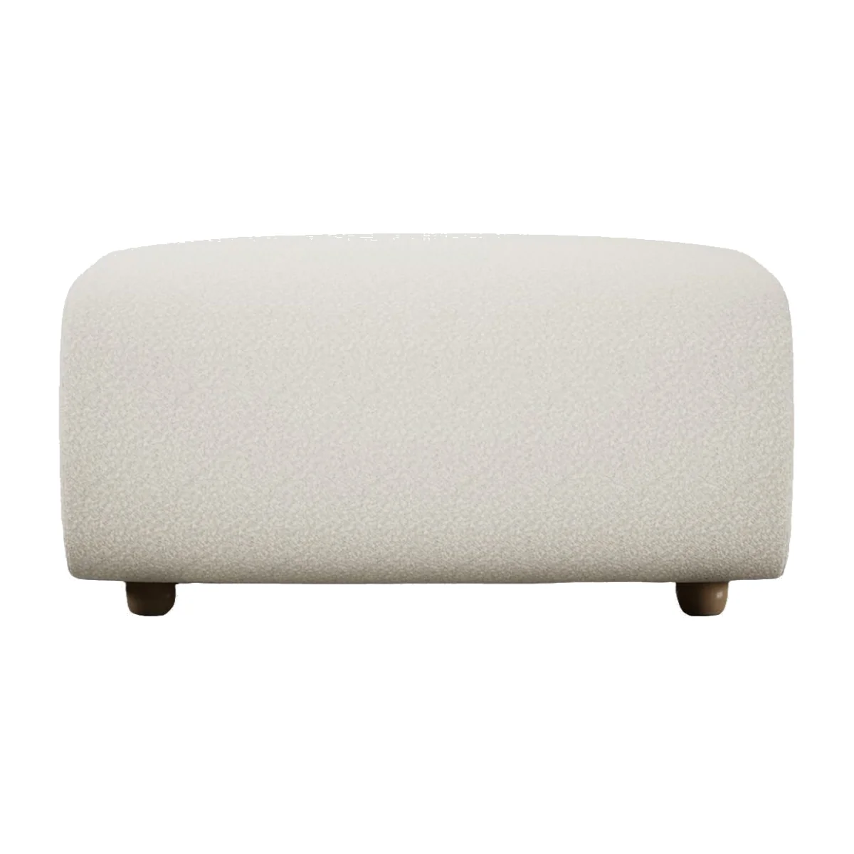 Heal's Lilli Ottoman Loop Twill Ochre Natural Feet – image 1
