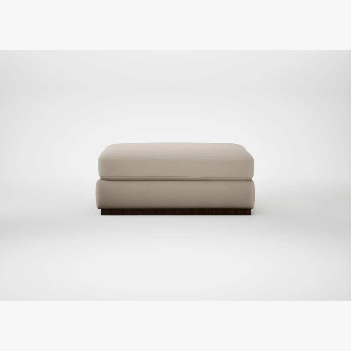Heal's Trento Ottoman Broad Weave Putty – image 1