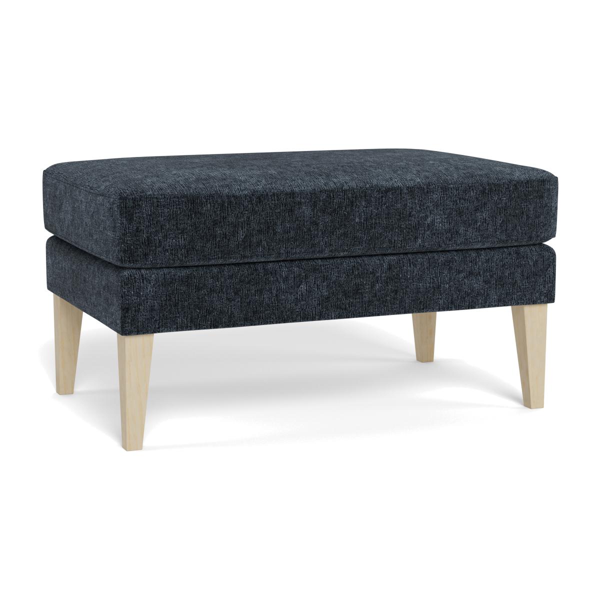 Heal's Richmond Ottoman Boucle Velvet Space Natural Beech Feet – image 1
