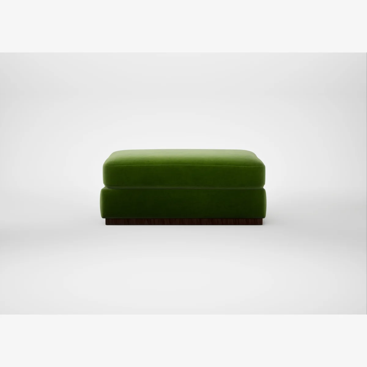 Heal's Trento Ottoman Smart Luxe Velvet Grass – image 1
