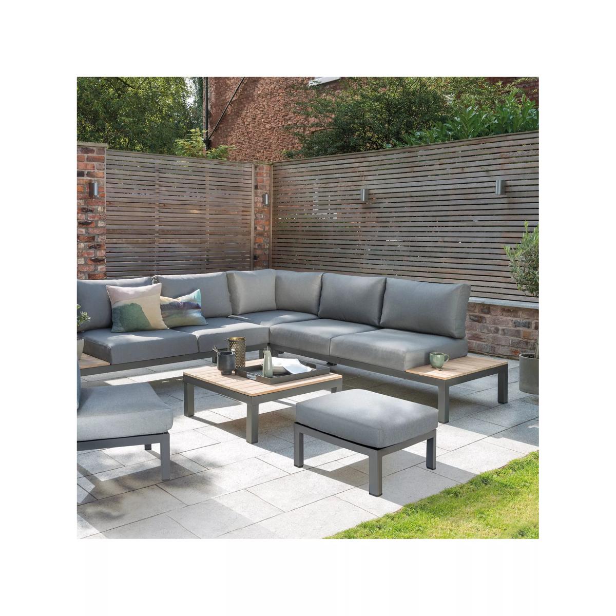KETTLER Elba Garden Footstool, Grey – image 2