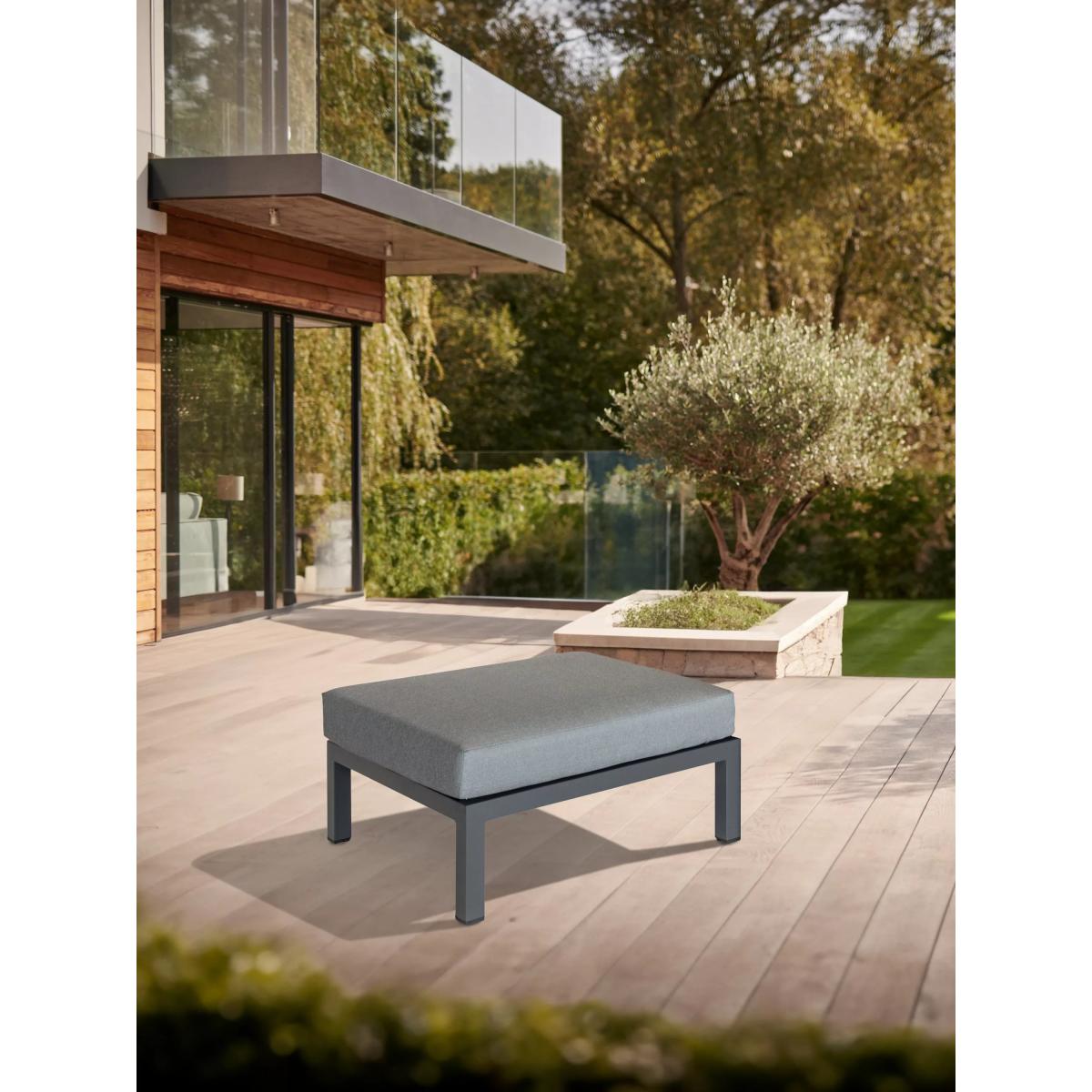 KETTLER Elba Garden Double Footstool, Grey – image 2