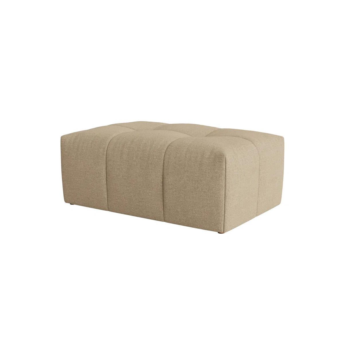 Top of the Blocks Footstool, Med Rect (Wooden Spoon Clever Slubby Linen) – image 4