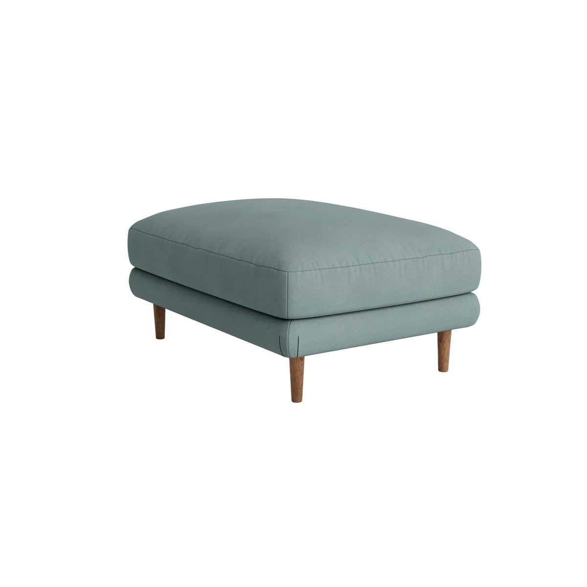 Sugarloaf Footstool, Med Rect (Smoothed Seaglass Clever Cotton) – image 3