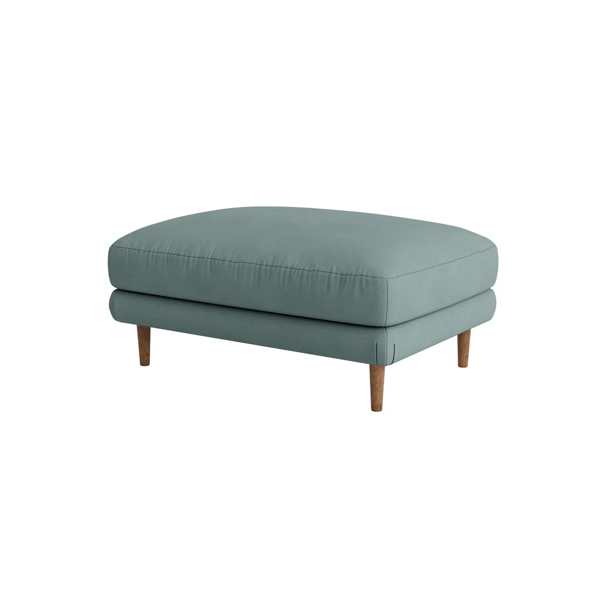 Sugarloaf Footstool, Med Rect (Smoothed Seaglass Clever Cotton) – image 4