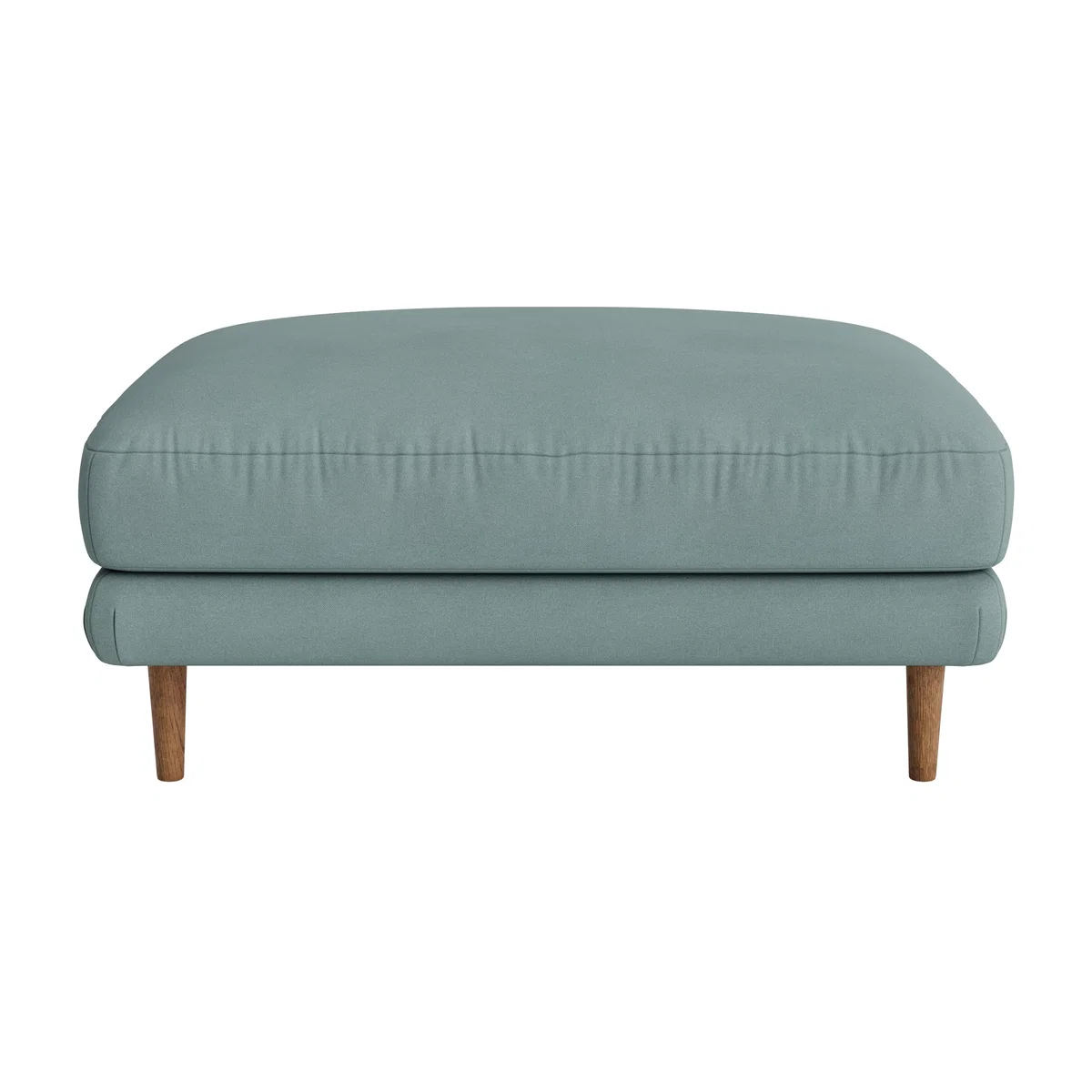 Sugarloaf Footstool, Med Rect (Smoothed Seaglass Clever Cotton) – image 1