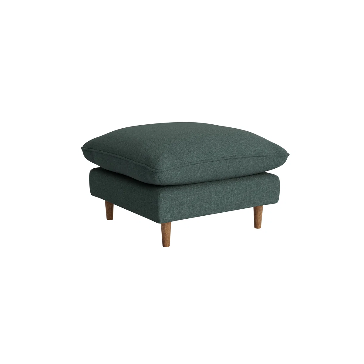 Slow Riser Footstool, Med Sqre (Scattered Showers Clever Slubby Linen) – image 2