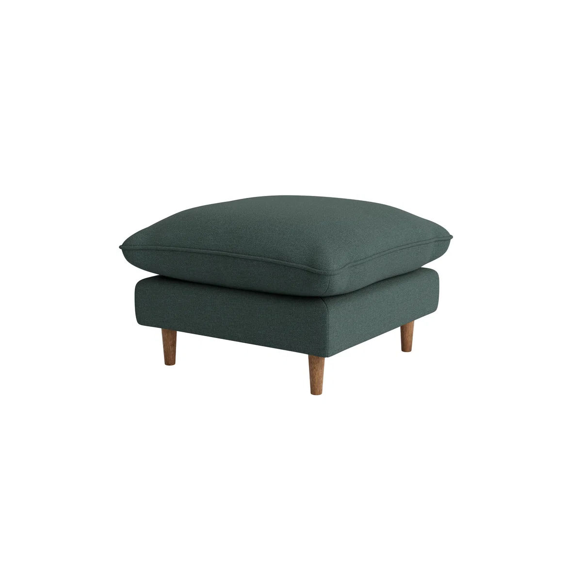 Slow Riser Footstool, Med Sqre (Scattered Showers Clever Slubby Linen) – image 3