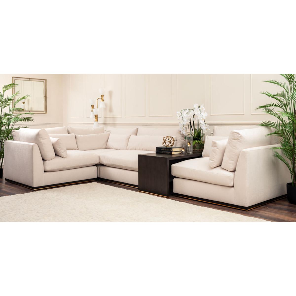 Burbank Footstool With Layered Coffee Table – image 4